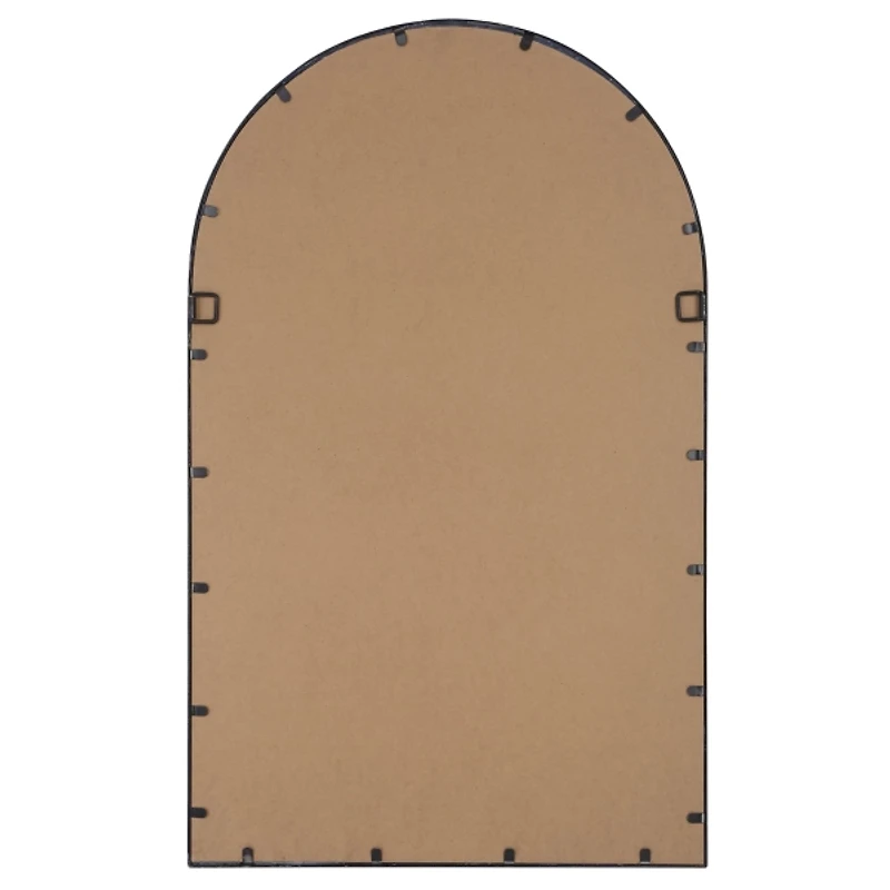 Black Metal Arch Frame Wall Mirror