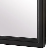 Black Metal Arch Frame Wall Mirror