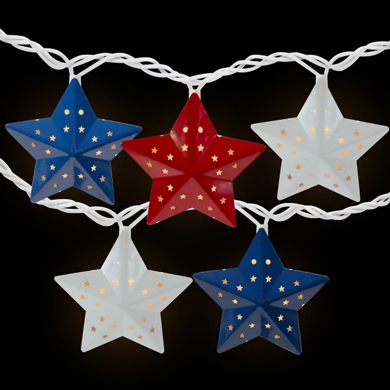 Stars and Stripes Rustic String Lights