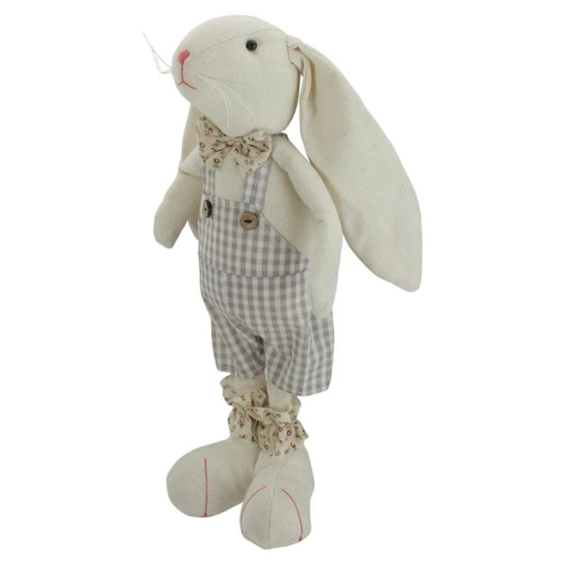 Beige and Cream Standing Boy Bunny Figurine