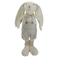 Beige and Cream Standing Boy Bunny Figurine
