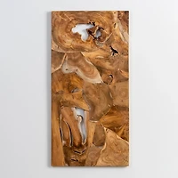 Raw Teak Root Panel Wall Plaque