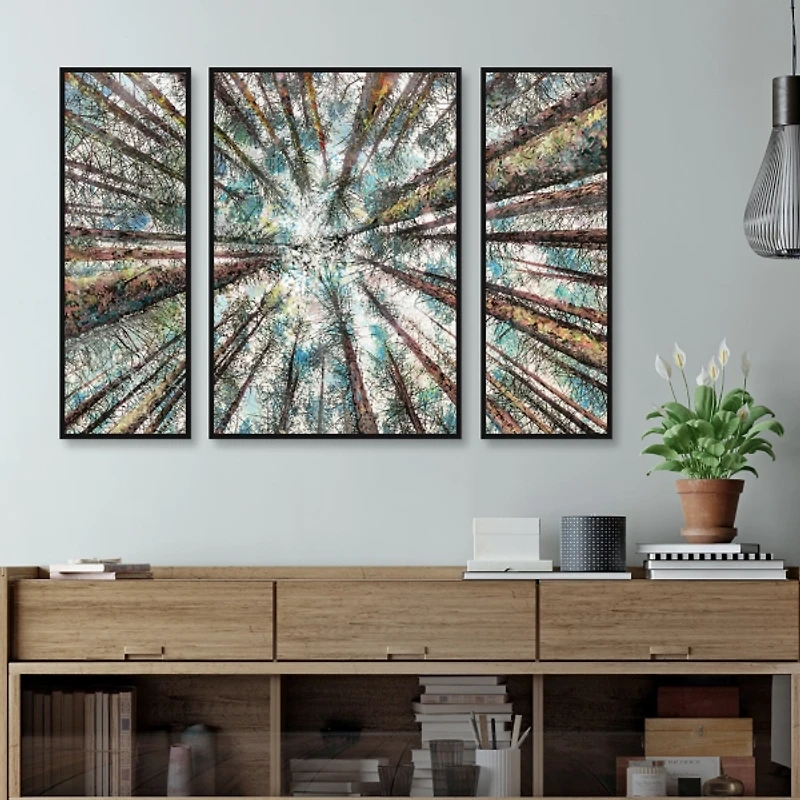 Spring Heights Framed Canvas Art Prints, Set of 3