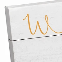 Welcome Easter Bunny Wreath Canvas Art Print