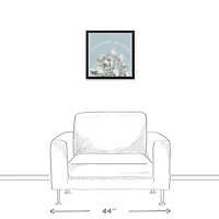 Welcome Easter Hydrangea Framed Canvas Art Print