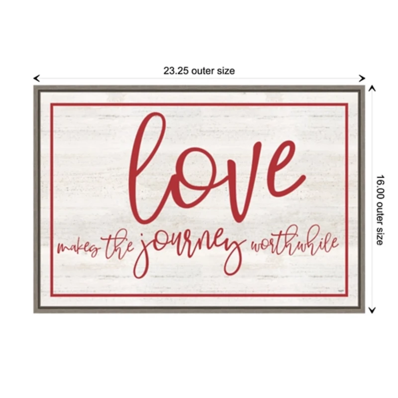 Love The Journey Valentine's Framed Wall Art