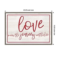 Love The Journey Valentine's Framed Wall Art