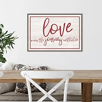 Love The Journey Valentine's Framed Wall Art