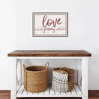 Love The Journey Valentine's Framed Wall Art
