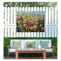 Sunflower Fields Outdoor Canvas Art Print
