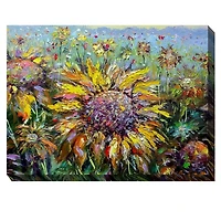 Sunflower Fields Outdoor Canvas Art Print
