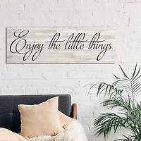 Enjoy the Little Things Canvas Art Print, 48x16