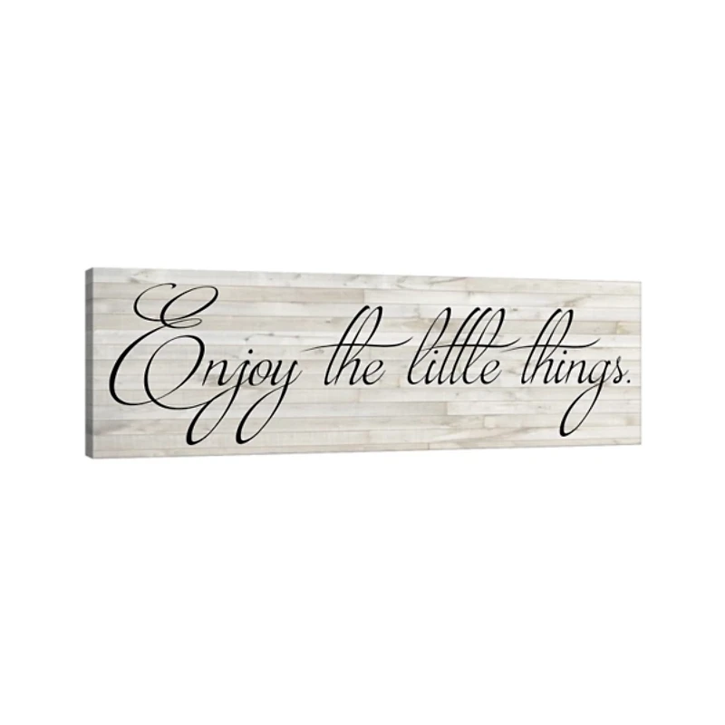Enjoy the Little Things Canvas Art Print, 48x16