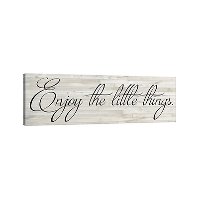 Enjoy the Little Things Canvas Art Print, 48x16