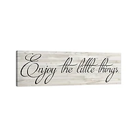 Enjoy the Little Things Canvas Art Print, 48x16