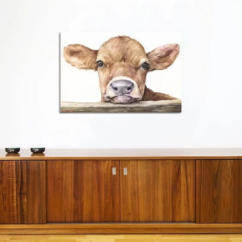 Calf Giclee Canvas Art Print, 40x26