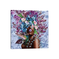 Woman in Bloom Purplicious Giclee Canvas Art Print