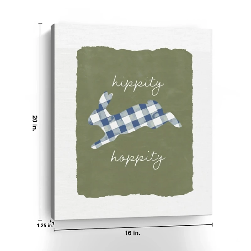 Hippity Hoppity Easter Canvas Art Print