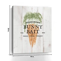 Bunny Bait Carrot Canvas Art Print