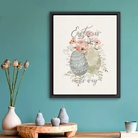 Easter Is On Its Way Framed Canvas Art Print