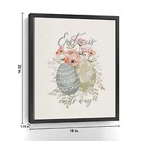 Easter Is On Its Way Framed Canvas Art Print