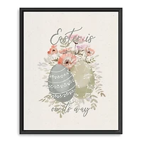 Easter Is On Its Way Framed Canvas Art Print
