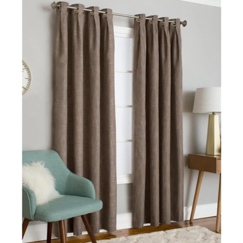 Sand Box Pleated Single Curtain Panel, 84 in.