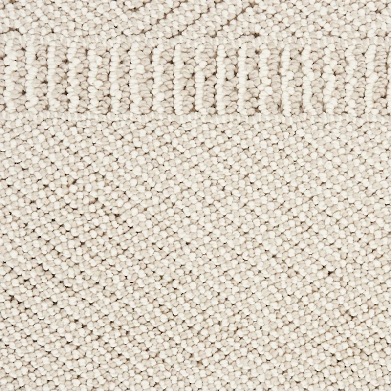 Ivory Chevron Diamond Tasseled Area Rug, 7x10