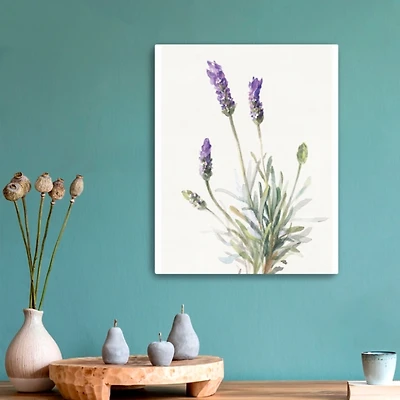 Floursack Lavender III Linen Canvas Art Print