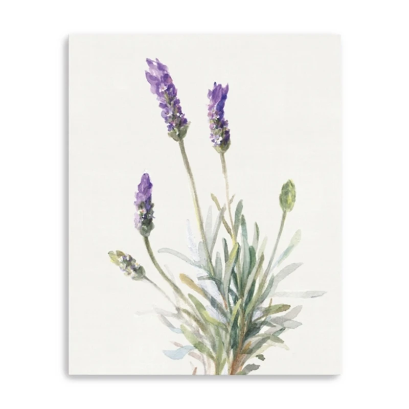 Floursack Lavender III Linen Canvas Art Print