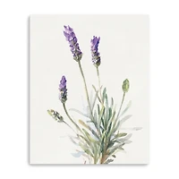 Floursack Lavender III Linen Canvas Art Print