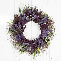 Lavender Leaf Spiral Wreath