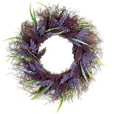 Lavender Leaf Spiral Wreath
