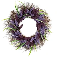 Lavender Leaf Spiral Wreath