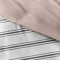Rose Pink Echo Stripe 2-pc. Twin Duvet Cover Set