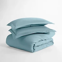 Ocean Blue Solid 3-pc. Queen Duvet Cover Set
