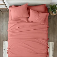 Clay Solid 6-pc. Queen Sheet Set