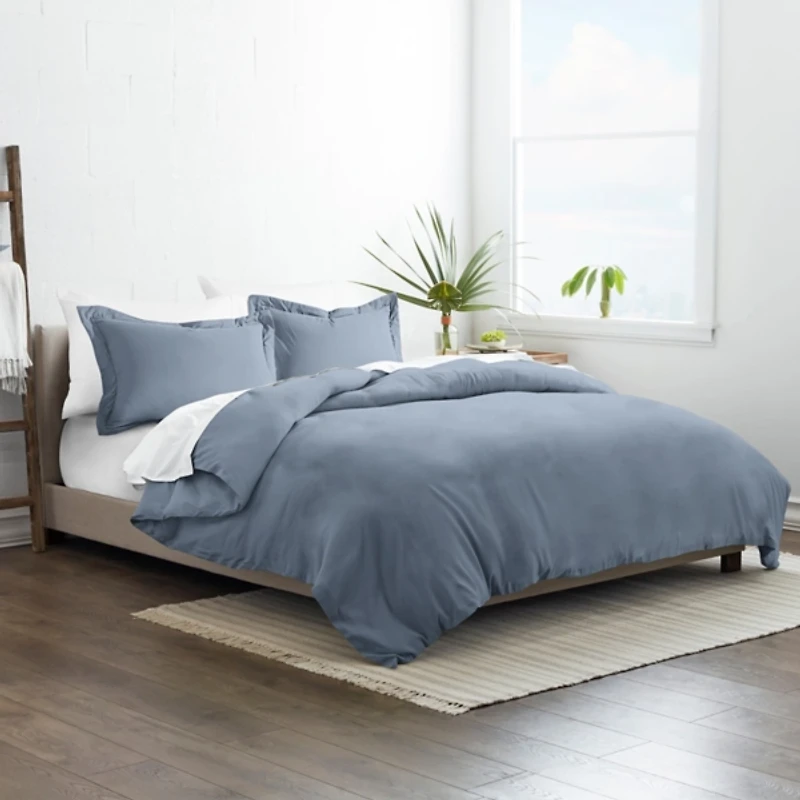 Stone Blue 3-pc. King Duvet Cover Set