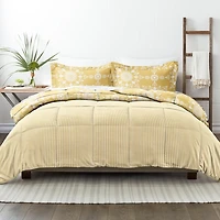 Yellow Daisy Medallion Queen 3-pc. Comforter Set