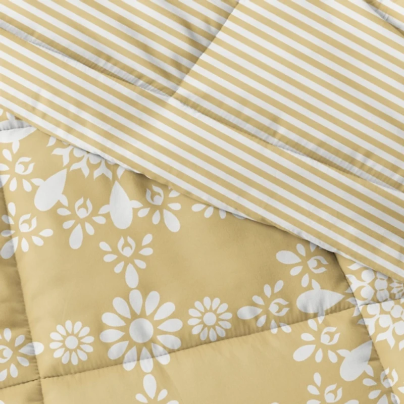 Yellow Daisy Medallion Twin 3-pc. Comforter Set
