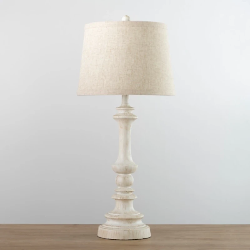 Ivory Savannah Spindle Table Lamp