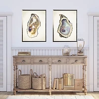 Oyster Shells Framed Art Prints, Set of 2
