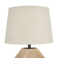 Natural Woven Jute Urn Table Lamp