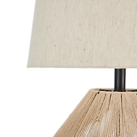 Natural Woven Jute Urn Table Lamp
