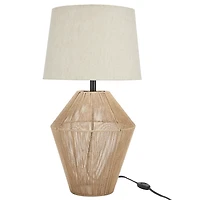 Natural Woven Jute Urn Table Lamp