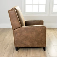 Brown Wyatt Faux Leather Recliner