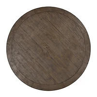 Weathered Brown Pine Wood Dining Table