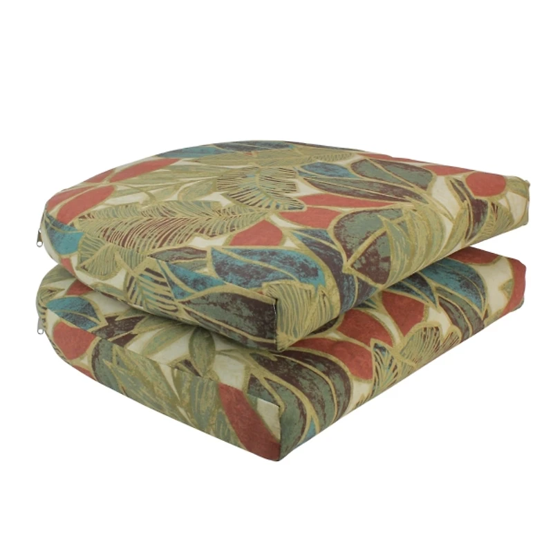 Brown Wicker Botanical Glider 3-pc. Bistro Set