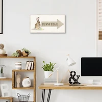 Bunny Trail Arrow Easter Canvas Wall Art