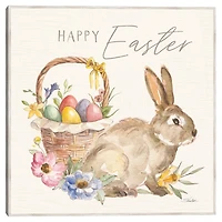 Eggs In Spring Basket Easter Canvas Wall Art